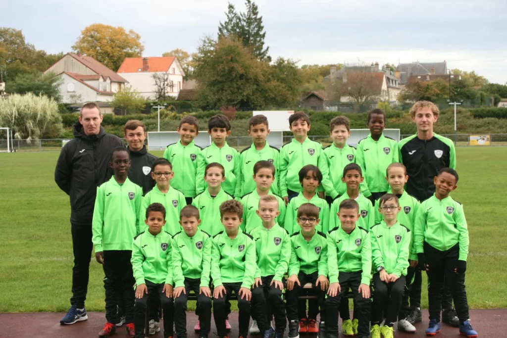 photo équipe U9 formation