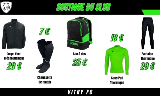 Photo 1 des produits de la boutique du Vitry FC