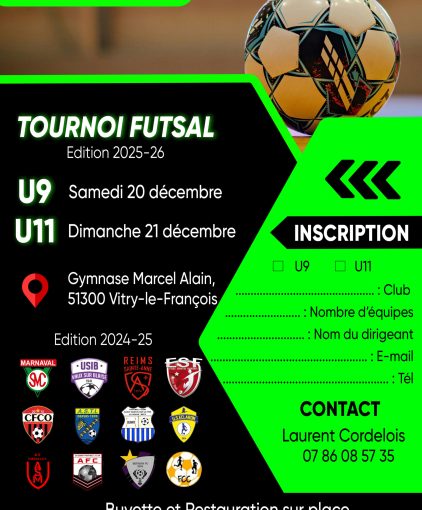 Tournoi Futsal U9 et U11