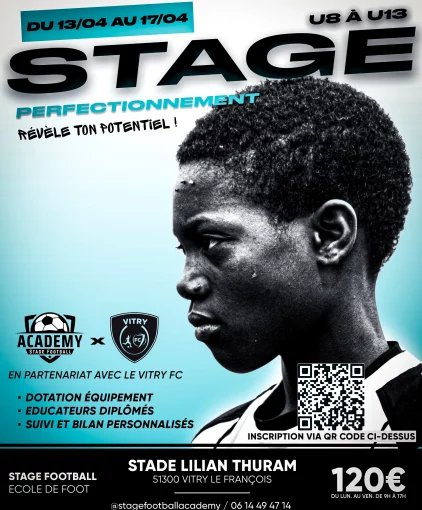 Stage de perfectionnement du 13 au 17 avril pour les joueurs U8 à U13
