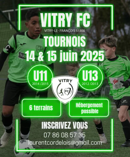 Affiche tournois estivales U11 & U13